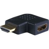 Lunatic 2148 HDMI L Dirsek 90 Derece Çevirici Dönüştürücü Uzatma Adaptörü - 1-Siyah