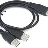 Lunatic 2249 Usb 70 Cm Y Kablo Harici HDD Hard Disk Power Data Kablosu USB 2.0 Y Kablo Harici HDD Hard Disk Power & Data Kablosu