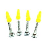 Lunatic 24570 PLASTİK DÜBEL + VİDA (YILDIZ + ANAHTAR UÇ) (100 ADET) (100'lü Dübel+Vida)