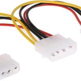 Lunatic 2544 4 Pin Molex Power Çoklayıcı 2 Çıkış 1 Giriş Supply Kasa Güç Kablosu