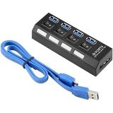 Lunatic 3451 4 Port USB 3.0 2.0 Hub Çoğaltıcı Çoklayıcı Switch Splitter Çoklama Çoklu Cihaz Bağlama USB Çıkış: 1 x USB3.0 Hız: 3 x USB2.0 USB3.0-5GBit/sn, USB2.0-480Mbit/sn