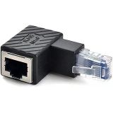 Lunatic 3752 Rj45 Dişi Erkek 90 Derece Cat İnternet Ethernet Kablo Uç Çevirici Adaptör Dişi Erkek Rj45 Cat5 Cat6 Cat7 uyumlu 90 derece çevirici dönüştürücü adaptör.