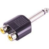 Lunatic 4210 6.3 mm Mono Erkek/2 Rca Dişi Çevirici Jack