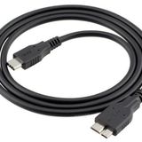 Lunatic 4252 Usb Type C To Micro Usb 3.0 Taşınabilir Hard Disk Kablosu USB 3.1 veya 3.0 Micro-B bağlantı noktalı harici sabit sürücüye, tablete ve akıllı telefona dosya aktarım sağlar (2 Metre)