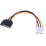 Lunatic 4348 Sata Kasa Hdd Dişi Erkek 4 pin Power Molex Güç Kablosu 20 cm