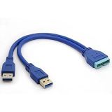 Lunatic 4746 USB 3.0 Y Kablo 19Pin Anakart Dönüştürücü Port Çoklu