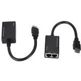 Lunatic 5747 Hdmi Rj45 Cat5e 6 Extender Uzatıcı Uzatma Aparatı Adaptör 1080p CAT 5e veya CAT 6 kablosu üzerinden sinyal göndererek HDMI uyumlu sinyalinizi uzun mesafelerde uzatın.