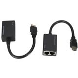 Lunatic 5747 Hdmi Rj45 Cat5e 6 Extender Uzatıcı Uzatma Aparatı Adaptör 1080p CAT 5e veya CAT 6 kablosu üzerinden sinyal göndererek HDMI uyumlu sinyalinizi uzun mesafelerde uzatın.
