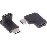 Lunatic 6044 Type C Dişi Erkek 90 Derece Dirsek 2in1 Çevirici Dönüştürücü Adaptör