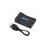 Lunatic 6143 Scart To Hdmi AV Video Çevirici Dönüştürücü Adaptör Taşınabilir, tak ve çalıştır özelli