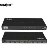 Lunatic 7014 HDMI Splıtter 1×8 4K 8 Port 1080P 4K x 2k 3D 8 Port HDMI Splıtter Dağıtıcı - Siyah