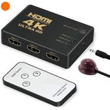 Lunatic 7032 HDMI Switch 3 Port Çoklayıcı Kumandalı HDMI 3 Giriş 1 Çıkış 4k*2k 3 Port 3×1 HDMI Ultra - 3 PORT HDMI SWİCTH