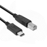 Lunatic 7049 3 Metre Type C To Usb Printer Yazıcı Tarayıcı Ara Bağlantı Kablosu 1 x USB 3.1 Type C Erkek - Yazıcı Printer Type B Erkek Kablo Çift yönlü kullanma (Ln-7049 Type C To Usb)