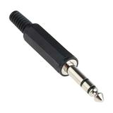 LUNATİC 706 PLASTİK 6.3 MM STEREO GİTAR JACK (706 Siyah)