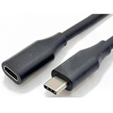 Lunatic 8001 3 Metre USB3.2 Type C 3.1 4K 10Gbps 60W PVC Kablo Erkekten Dişiye Uzatma 4K 60hz 16 Çekirdekli Bakır Kablo