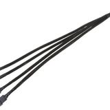 Lunatic 8749 4 Pin Fan Çoklayıcı Y PWM Çoklayıcı Splitter Kablosu 4 Port - Bir (PWM) fan başlığından dört (PWM) fanı birbirine bağlayın - 3 pimli DC fanlar ve fan konektörleriyle uyumludur.