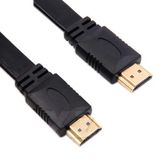 Lunatic 9649 0.5 Metre Yassı Flat Slim Hdmi Kablo Uyumlu 4k Full Hd 4k 60hz 2.0 Uyumlu 4K 60p çözünürlük uyumlu 18 Gbps veri aktarım hızı, ethernet kanallı