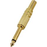 Lunatic 9729 6.3 mm Mono Gold Sarı Gitar Jack (ZE-1042)