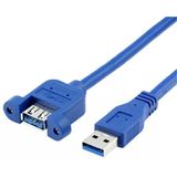 Lunatic 9747 1 Metre Usb 3.0 Panel Tipi Vida Girişli Dişi Erkek Uzatma Kablosu Panele Monte Edilebilir Dişi USB Tip-A Konektör USB Sürümü (Veri Hızı) USB 3.0 (5 Gbps)