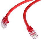 Lunatic Cat602KF 2 Metre Kırmızı Cat6 Rj45 Lan Kablosu UÇLARI HAZIR TAKILI 100/1000 mbps Bilgisayar Modem İnternet Ethernet Kablosu (KIRMIZI, 2 Metre)