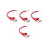 Lunatic Cat610KF 10 Metre Kırmızı Cat6 Rj45 Lan Kablosu UÇLARI HAZIR TAKILI Bilgisayar Modem İnternet Ethernet Kablosu (KIRMIZI, 10 Metre)