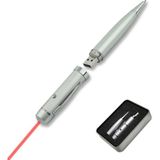 Lunatic Kl-1 Sunum Kalemi 16 GB USB Bellek Özellikli Metal Kutulu Kırmızı Lazerli, LED Işıklı