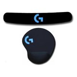 Lunatic Logitech Serisi Kare Tere Dayanıklı Mouse Pad + Logitech Bilek Destekli Profesyonel Oyuncu Gaming 70 cm Klavye Altlık Bileklik Pad - Siyah