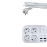 Lunatic Showmax Serisi SH-2946 Termal Akım Korumalı Priz 2 MT (4 Priz + 4 Usb + 2 Type-c)