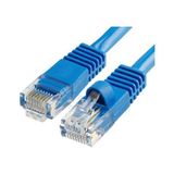 Lunatic Tkz Lunatic Cat6 RJ45 Lan Kablosu Uçları Fabrikasyon Takılı Bilgisayar Modem Internet Ethernet Kablosu - Mavi - 40 m