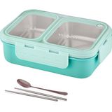Lunch Box 700 ml Tek Kat Iki Bölmeli Metal Kaşıklı Yeni Nesil Sefer TASI-FFLBOX7096 - 41 Delft Blue