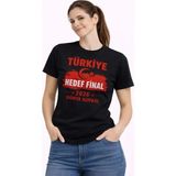 Lune Store Türkiye Baskılı Tişört Ay Yıldız 2026 Dünya Kupası Taraftar Forma T-Shirt - Siyah - 2XL