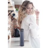 Lunetherm LNT7296 Sızdırmaz Kilitli Vakumlu Çıft Katmanlı Travel Mug Çelik Termos 520 ml Blue 10 Saat Sıcak / 18 Saat Soğuk - Lacivert