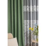 LUNETT HOME AÇIK YEŞİL RENGİ ADA KADİFE ORTA PİLELİ (1X2.5) PİLELİ FON PERDE TEK KANAT V9195