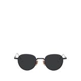 Lunetterie Generale Cafe Racer Black Grey Metal Unisex Güneş Gözlüğü - Gümüş