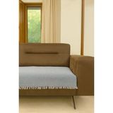 Lunga Vita Arpa Desen Dokuma Koltuk Örtüsü Oturma Yeri 90X210 %100 Pamuklu - 90 x 210 cm - Bebek Mavisi