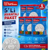 Luni Home Beyaz Sabun Kokusu 5 Adet Lavabo Banyo Dolap Gider Pisuvar Süzgeci Beyaz Sabunlu Koku Giderici