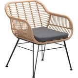 L'unica Echo Naturel Rattan Örgü Tekli Bahçe Koltuğu - Standart
