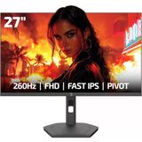 Lunis L60 27'' 280Hz 0.5ms Fast IPS Fhd Rgb Pivot Gaming Monitör (Sıfır Ölü Piksel Garantili)
