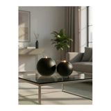 Luniva Home Dekoratif Küre Şeklinde Büyük Ve Küçük Mumluk (Tealight Mumlar Dahildir)