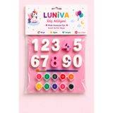 Luniva Sayıları Öğreniyorum Boyama Seti | 0-9 Rakam Boyama Aktivitesi | Eğitici Çocuk Boyama Seti | 3 Yaş+
