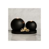 LUNİVAA HOME Dekoratif Küre Şeklinde Büyük ve Küçük Mumluk (Tealight Mumlar Dahildir)