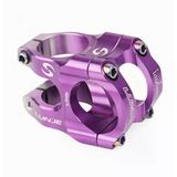Lunje Alüminyum 31,8Mm Mtb Freeride Gidon Boğazı Bisiklet Gidon Boğazı Mor Gümüş Çift Renk Boğaz