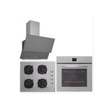 Luno Ankastre Silverline 3'lü Cam Gri Set ( 6502+5335+3420 ) Luno Gri cam 3'lü ankastre set