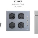 Luno Gri Trio Ankastre Set