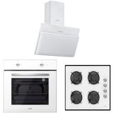 Luno L335W01+L 3462W+F6501W02 Beyaz 3'lü Ankastre Set