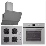 Luno L501S04 - L501S04 - 3481.6.147.03 3'lü Gri Ankastre Set