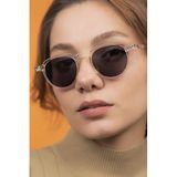 LUNOX (154) Lucia Kristal Unisex Güneş Gözlüğü Parlak Kristal