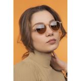 LUNOX (169) Lucia Krem Unisex Güneş Gözlüğü Mat Bej