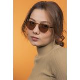 LUNOX (176) Lucia Cappucino Unisex Güneş Gözlüğü Parlak Cappucino