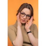 LUNOX (188) Lucia Lacivert Unisex Bilgisayar Ekran Gözlüğü Parlak Lacivert